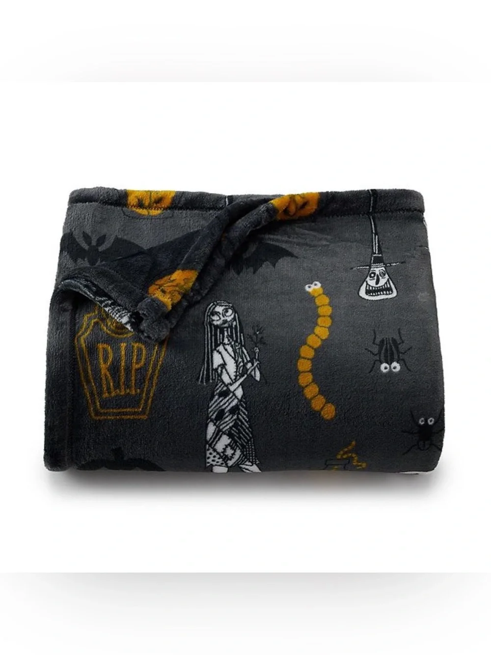 NEW Disney Nightmare Before Christmas Halloween Throw Blanket 5’x6’ The Big One